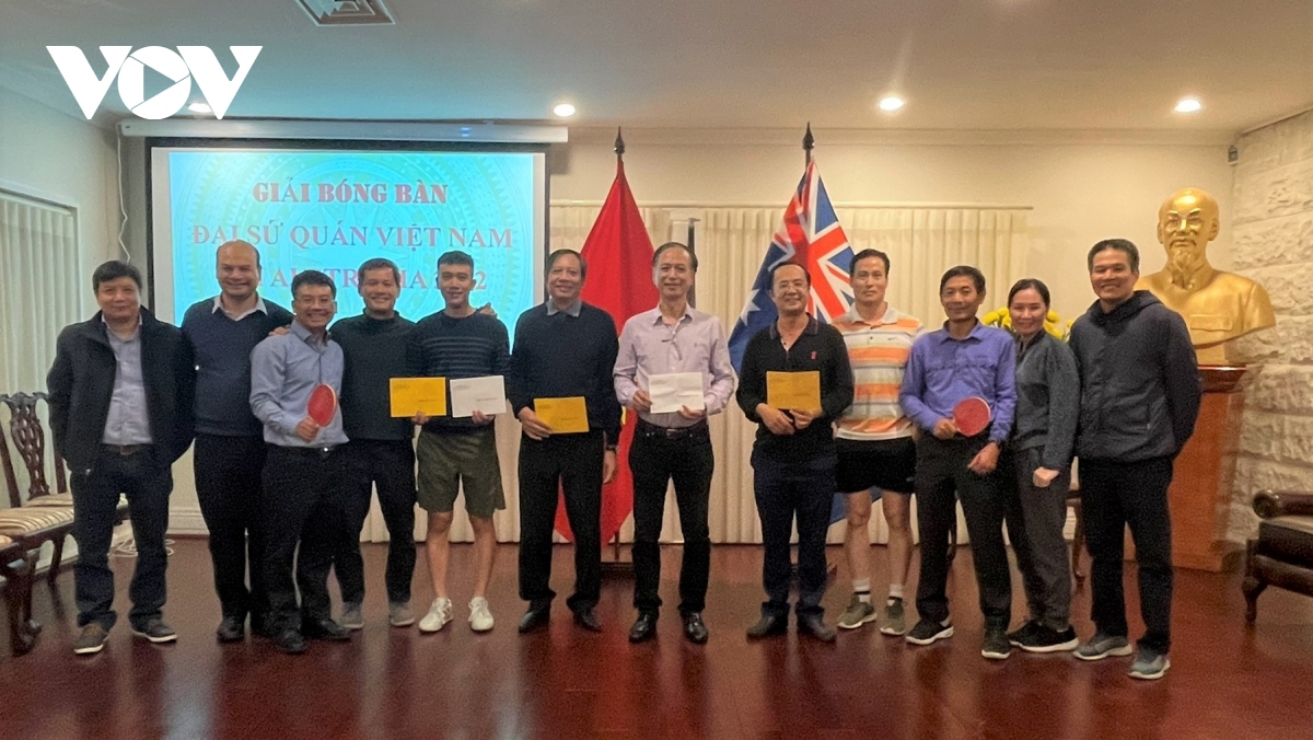 Đại sứ quán Việt Nam tại Australia tổ chức thi đấu bóng bàn mừng ngày Giỗ Tổ Hùng Vương